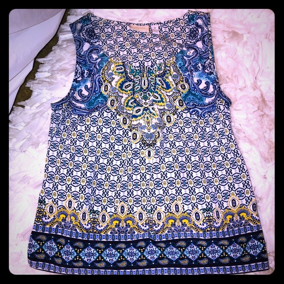 Chico’s tank gorgeous colors & Flowy CHEST 39-40 - Picture 5 of 5